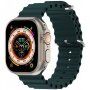 Curea oceanică din silicon pentru Apple Watch Ultra 49mm / 46mm / 45mm / 44mm / 42mm - petrol