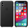 Husă originală Apple, din piele, pentru iPhone XS - negru