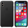 Husă originală Apple, din piele, pentru iPhone XS - negru
