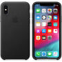 Husă originală Apple, din piele, pentru iPhone XS - negru