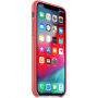 Husă originală Apple, din piele, pentru iPhone XS - roz de bujor