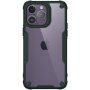 Carcasă transparentă cu marginile întărite pentru iPhone 14 Pro Max - verde închis