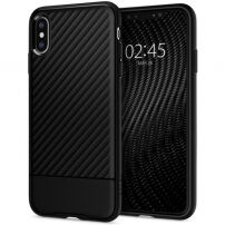 Carcasă rezistentă Spigen Core Armor, pentru iPhone XS / X - negru