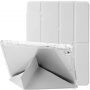 Carcasă cu partea din spate transparentă și suport origami pentru iPad 9,7" (2017/2018) / Air 1 / 2 / Pro 9,7" - gri