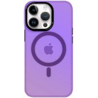Husă schimbabilă cu un cadru în jurul lentilelor și MagSafe pentru iPhone 14 Pro Max - violet