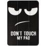 Husă cu funcție sleep, pentru iPad 9,7" (2017/2018) - Don't touch my pad