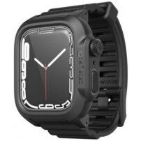 Catalyst Total Protection husă rezistentă impermeabilă cu curea pentru Apple Watch 45 mm - negru