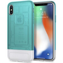 Husă Spigen Classic C1, pentru Apple iPhone X - turcoaz