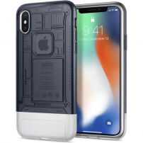 Husă Spigen Classic C1, pentru Apple iPhone X - negru