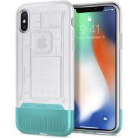 Husă Spigen Classic C1, pentru Apple iPhone X - alb