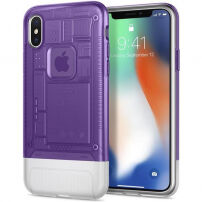 Husă Spigen Classic C1, pentru Apple iPhone X - violet