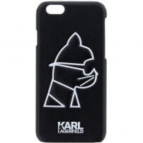 Husă Karl Lagerfeld Head Punk, pentru iPhone 6 / 6S - negru