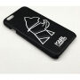 Husă Karl Lagerfeld Head Punk, pentru iPhone 6 / 6S - negru