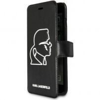 Husă Karl Lagerfeld K-Punk Book, pentru iPhone 7 Plus / 8 Plus - negru