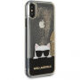 Husă Karl Lagerfeld Choupette Sunglass, pentru iPhone X - auriu