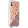 Husă Karl Lagerfeld Signature, pentru iPhone X - roz