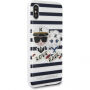 Husă Karl Lagerfeld Sailor Stripes, iPhone X - negru