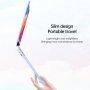 Husă transparentă mată cu suport rabatabil pentru MacBook Air 13" (A2681 / A3113 / A3240) - portocaliu