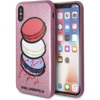 Husă Karl Lagerfeld Paris Glitter, pentru iPhone X - roz