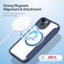 DUX DUCIS Skin X husă flip cu MagSafe pentru iPhone 14 Plus - albastru închis