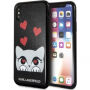 Husă Karl Lagerfeld Original faceplate, pentru iPhone X - negru