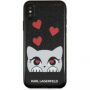 Husă Karl Lagerfeld Original faceplate, pentru iPhone X - negru
