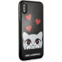 Husă Karl Lagerfeld Original faceplate, pentru iPhone X - negru