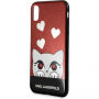 Husă Karl Lagerfeld Original faceplate, pentru iPhone X - roşu