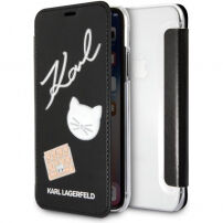 Husă Karl Lagerfeld Pins Book, pentru iPhone SE (2020/2022) / 8 / 7 - negru