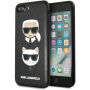 Husă Karl Lagerfeld Karl and Choupette, pentru iPhone 7 Plus / 8 Plus - negru