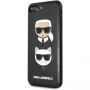 Husă Karl Lagerfeld Karl and Choupette, pentru iPhone 7 Plus / 8 Plus - negru