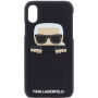 Husă Karl Lagerfeld Sneaky Karl, pentru iPhone X - negru