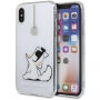 Husă Karl Lagerfeld, pentru iPhone X - transparent