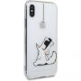 Husă Karl Lagerfeld, pentru iPhone X - transparent