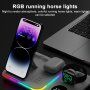 Încărcător wireless multifunctional 4în1 cu ceas pentru iPhone / Apple Watch / Airpods - alb