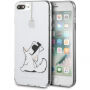 Husă Karl Lagerfeld Choupette Fun-Cord, pentru iPhone 7 Plus / 8 Plus - transparent