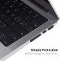 ENKAY 7în1 huse pentru porturi antipraf din silicon pentru MacBook Air 13" / Air 15" / Pro 14" / Pro 16" - negru