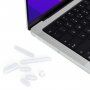 ENKAY 7în1 huse pentru porturi antipraf din silicon pentru MacBook Air 13" / Air 15" / Pro 14" / Pro 16" - alb