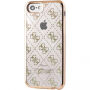 Husă moale Guess, pentru iPhone SE (2016) / 5S - auriu