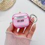 Carcasă transparentă cu sclipici pentru AirPods Pentru - roz