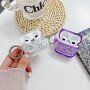 Carcasă transparentă cu sclipici pentru AirPods Pentru - roz