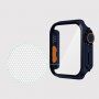 Carcasă în stilul Watch Ultra cu sticlă securizată pentru Apple Watch 45 mm - albastru închis