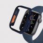 Carcasă în stilul Watch Ultra cu sticlă securizată pentru Apple Watch 45 mm - albastru închis
