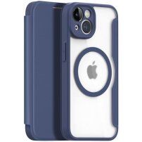 DUX DUCIS Skin X husă flip cu MagSafe pentru iPhone 14 Plus - albastru închis