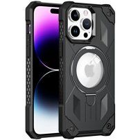 Husă super rezistentă cu MagSafe și suport rabatabil pentru iPhone 14 Pro Max - negru