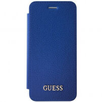 Husă Guess Iridescent Book, pentru iPhone SE (2020/2022) / 8 / 7 - albastru