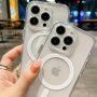 Husă transparentă cu MagSafe pentru iPhone 12 Pro Max - transparent