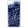 Carcasă Guess Liquid Glitter, pentru iPhone SE (2020/2022) / 8 / 7 - argintiu / albastru