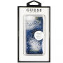 Carcasă Guess Liquid Glitter, pentru iPhone SE (2020/2022) / 8 / 7 - argintiu / albastru