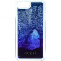 Carcasă Guess Liquid Glitter, pentru iPhone SE (2020/2022) / 8 / 7 - albastru închis